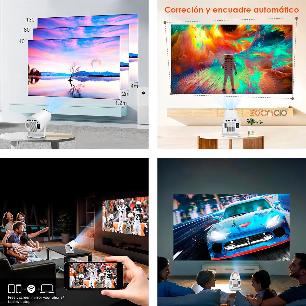 Proyector Smart Para Cine En Casa Hy300