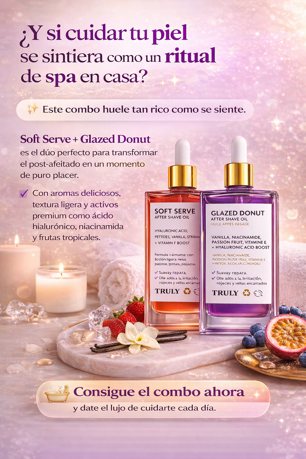 Aceite After Shave Truly Glazed Donut Bundle