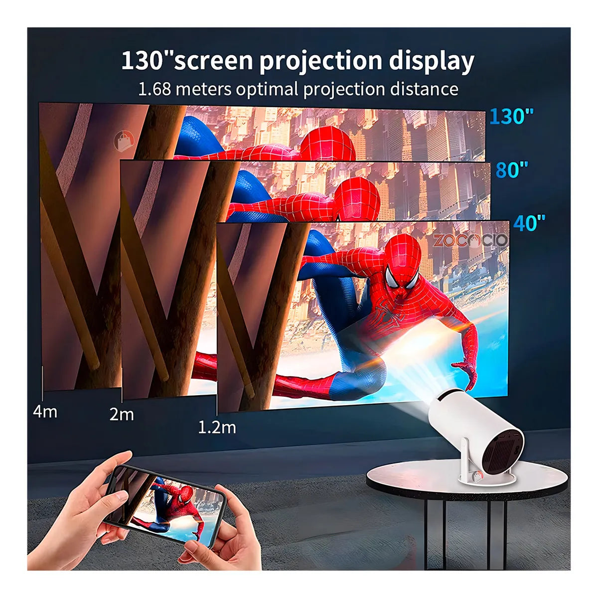 Proyector Smart Para Cine En Casa Hy300